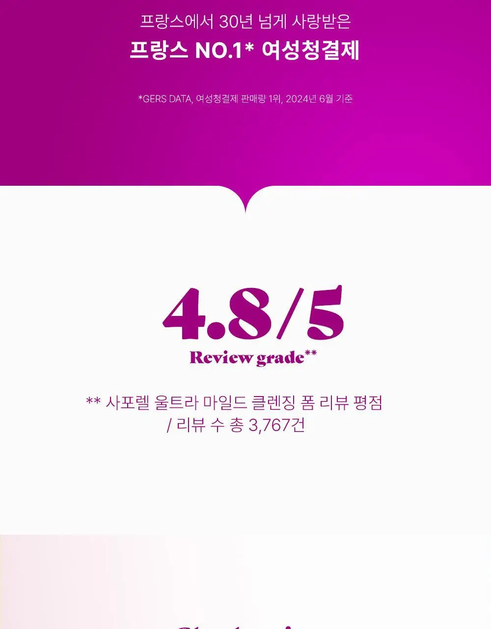 [젤타입/폼타입]사포렐 여성청결제 5종 택 1(250ml+250ml 기획/250ml/500ml) 상세페이지 19